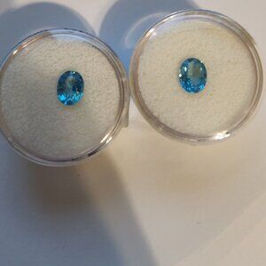A pair of Neon Apatite - loose stones